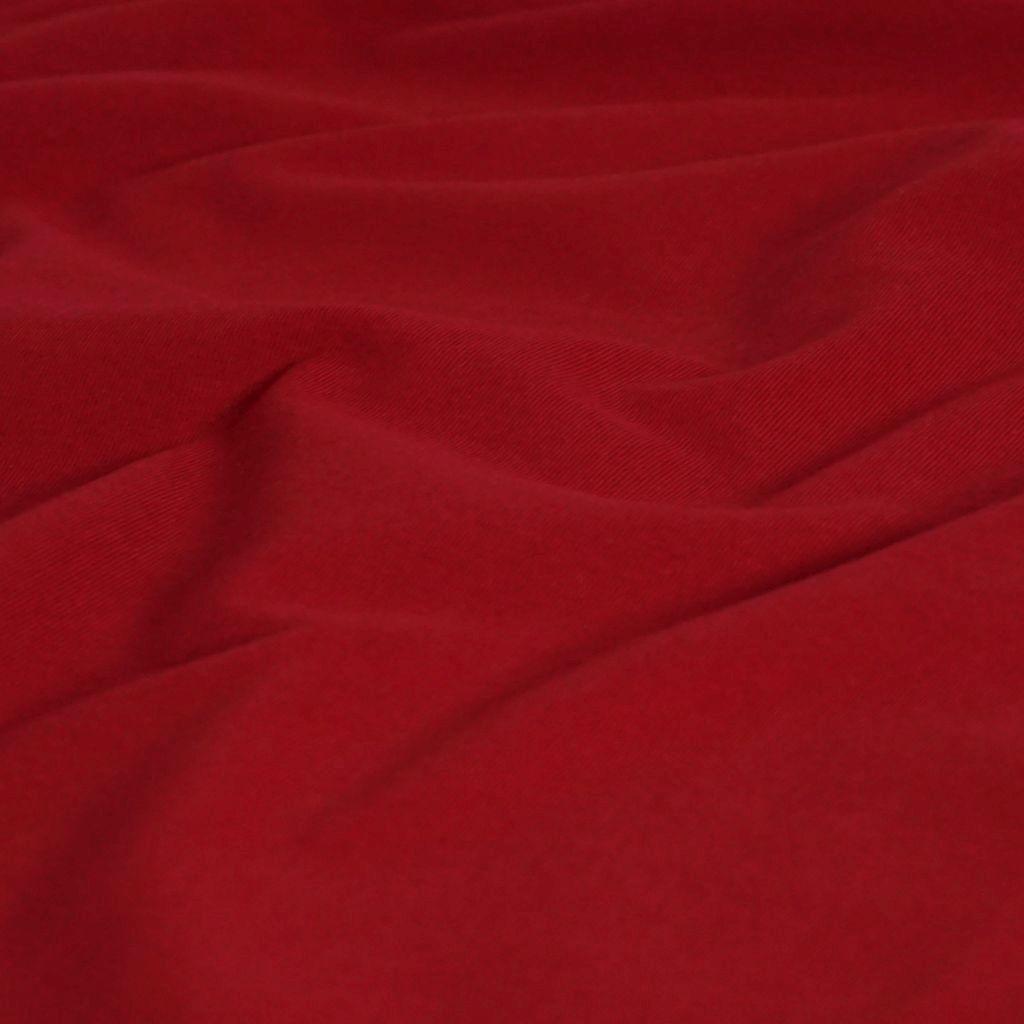 Singlejersey uni aus Baumwolle kirschrot - Bio